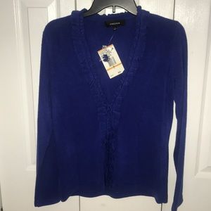Blue cardigan